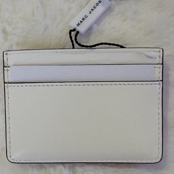 Marc Jacobs White and Silver Wallet with Sleek Design - Picture 3 of 3